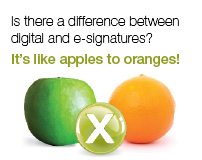 Digital Signatures vs. Electronic signatures