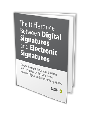 digital signature vs electronic signature