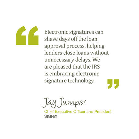 SIGNiX digital signatures exceed IRS requirements