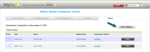 Tracking Electronic Signatures and Securing an Audit Trail