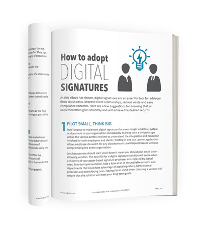 digital signatures for financial advisors