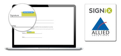 allied solutions electronic signature