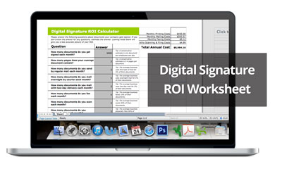 digital signature roi worksheet