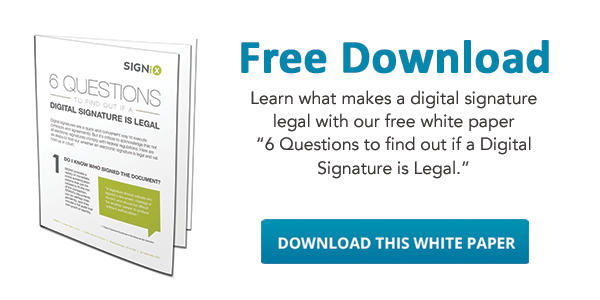 What makes a digital signature legal?