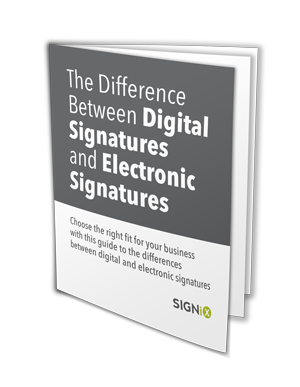 digital signature vs electronic signature