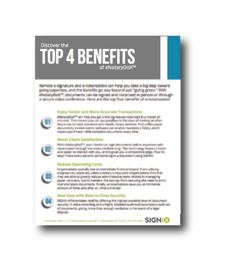 Digital Signature Fact Sheet Downloads | SIGNiX
