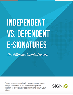 Independent E-Signature Independent E-Signature