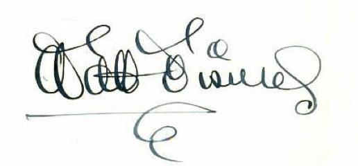walt disney signature